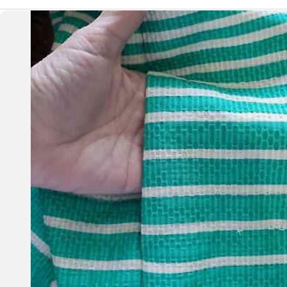 TAYLOR Striped Jacquard Fit and Flare Sleeveless Dress with pockets Size 4 - Picture 3 of 8